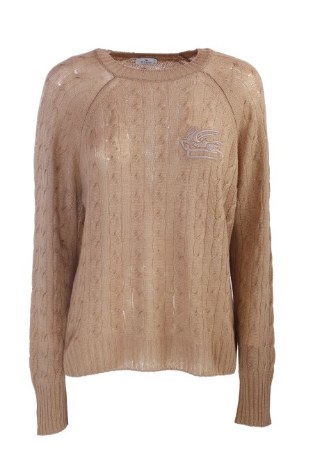Shop ETRO  Pull: Etro maglia girocollo in cashmere.
Maglia girocollo in cachemire, caratterizzata da una lavorazione a trecce e decorata dal logo ETRO e Pegaso ricamato ton-sur-ton.
Vestibilità comfort.
Girocollo.
Maniche lunghe.
Composizione: 100% Cashmere.
Made in Italy.. 12793 9200-0800